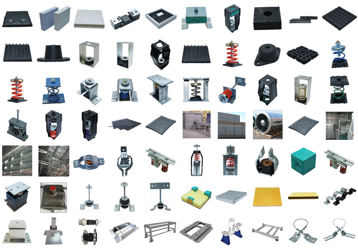 Vibration isolators, Seismic restraints, Noise Control & Acoustic