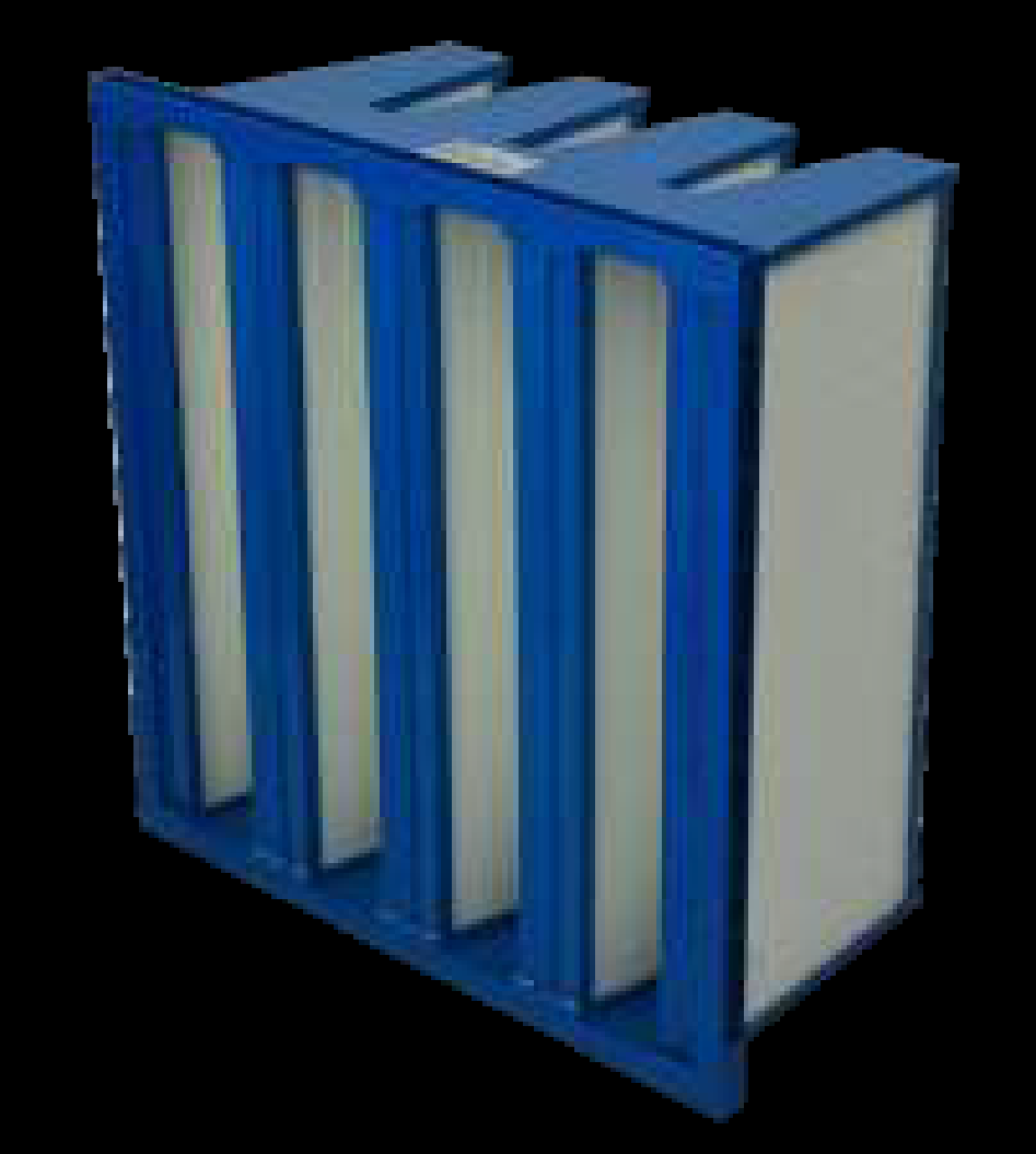 V cell filter