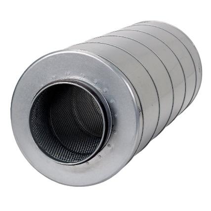 Vane axial fan silencer