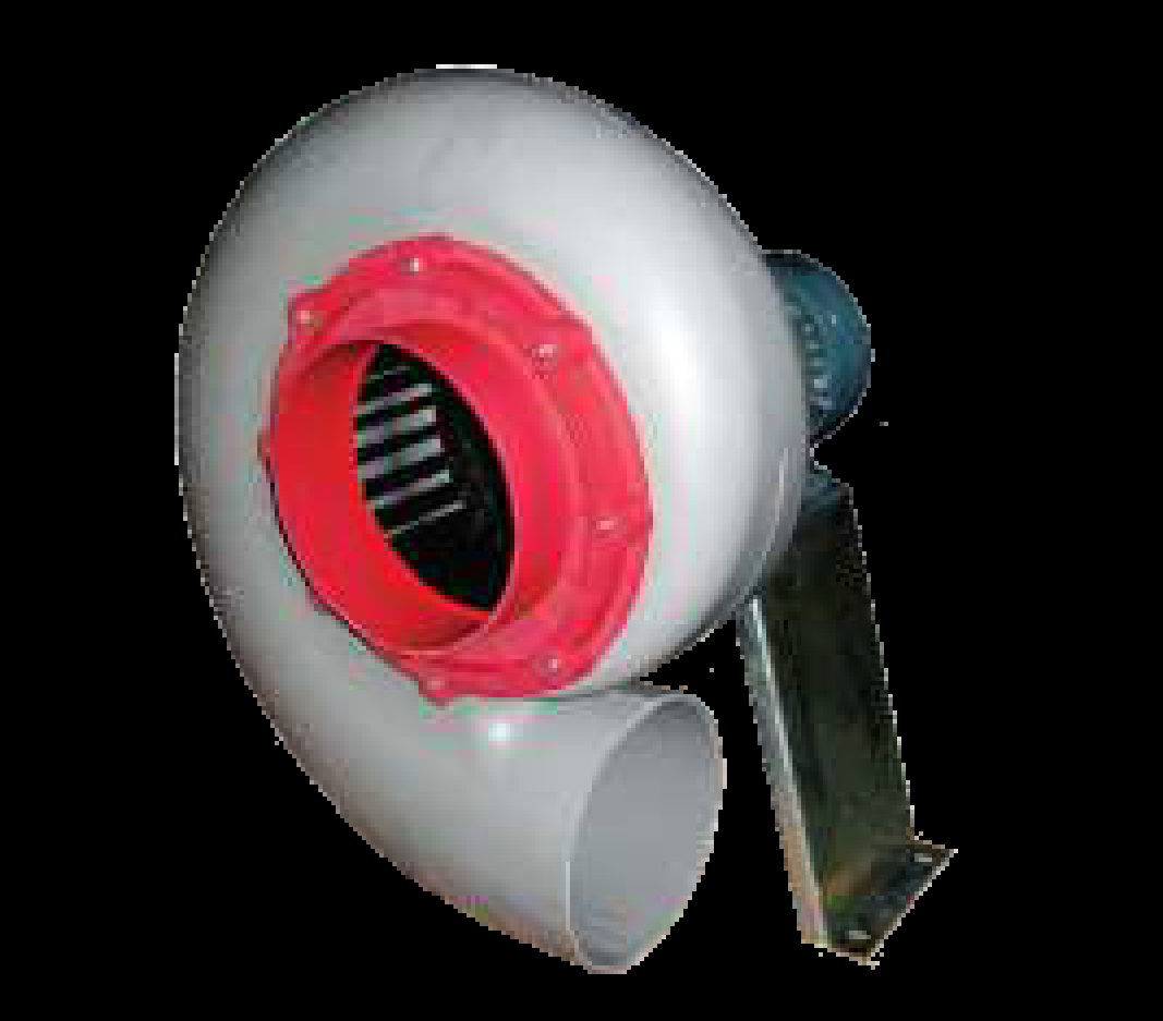 Chemical-resistant fans